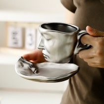 造型吸睛 歐式人臉咖啡杯 ㄧ組2套 免運費 顏色任選