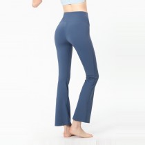 【時尚瑜伽 / 運動】女瑜伽健身運動舞蹈訓練 高腰寬襬裸感緊身彈力褲
