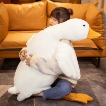 可愛大白鵝毛絨抱枕